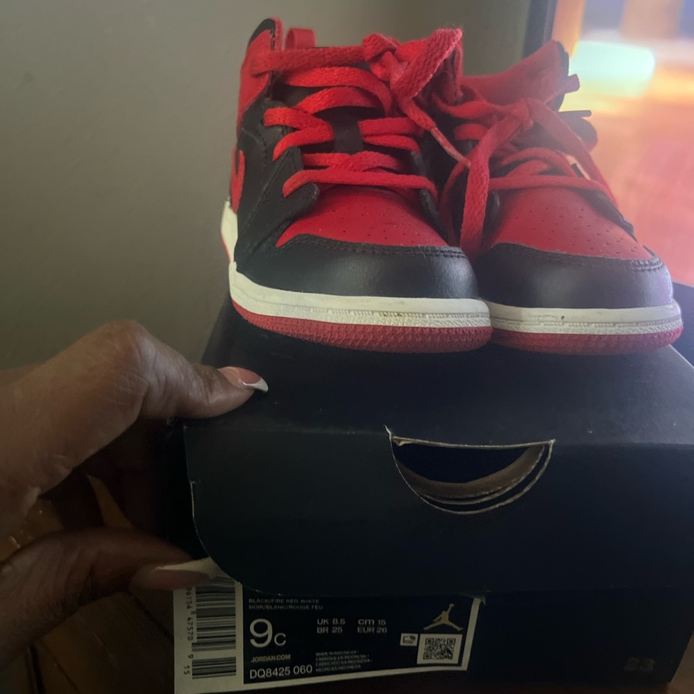 Kids Red and Black Sneakers